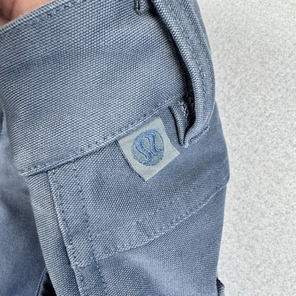 Lululemon ABC Slim-Fit 5-Pocket Pant 32x31 Utilitech Canvas Golf Trouser Blue